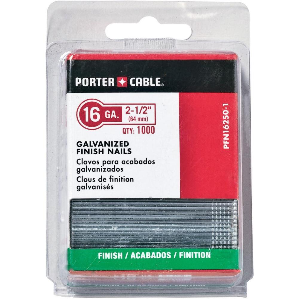 PORTER-CABLE PFN16250-1 2-1/2-Inch, 16 Gauge Finish Nails (1000-Pack)