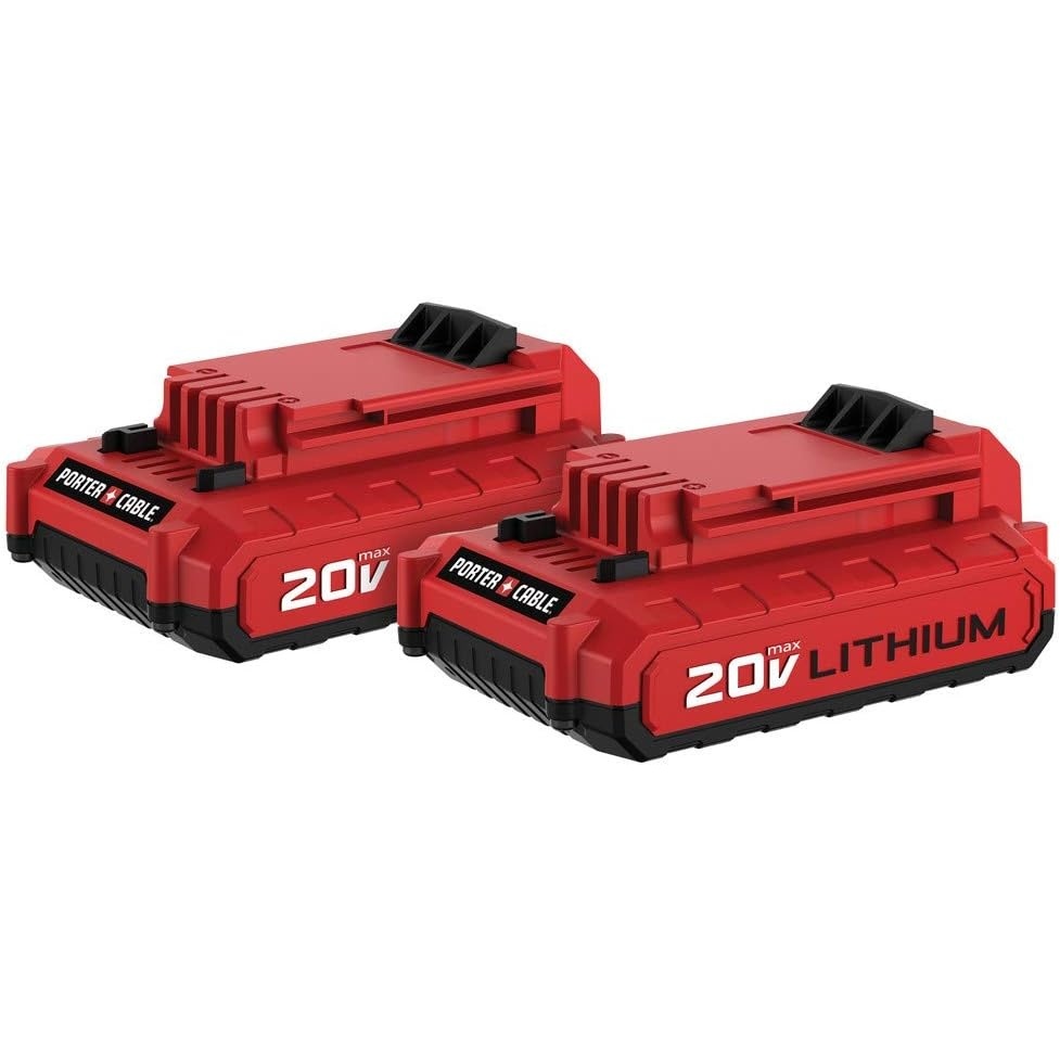 PORTER-CABLE PCC680LP 20-Volt MAX 1.5Ah Li-Ion Batteries, 2 pk