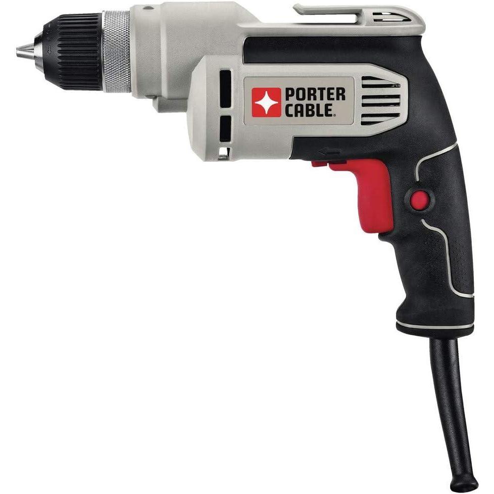 PORTER-CABLE Corded Drill, Variable Speed, 6-Amp, 3/8-Inch (PC600D)(Corded Drill Only)