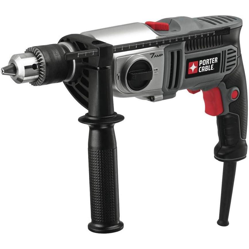 PORTER-CABLE Hammer Drill, 1/2-Inch, 7-Amp, Dual Speed (PC70THD)
