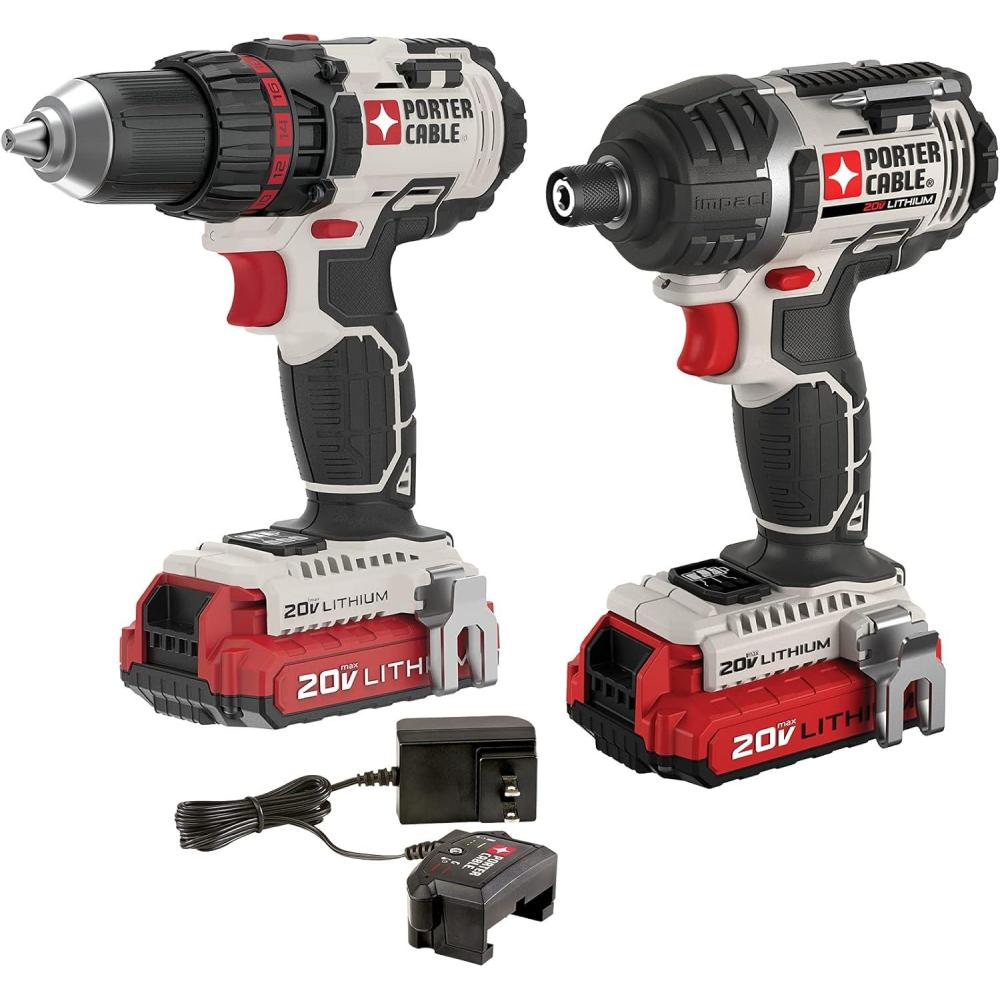 PORTER-CABLE PCCK602L2 20V MAX Lithium 2 Tool Combo Kit(2-Tool Combo Kit Only)