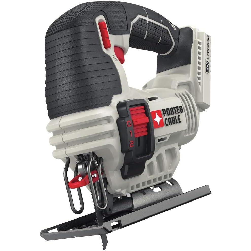 PORTER-CABLE 20V MAX Cordless Jigsaw, up to 2,500 SPM, Bare Tool Only (PCC650B)(Tool)