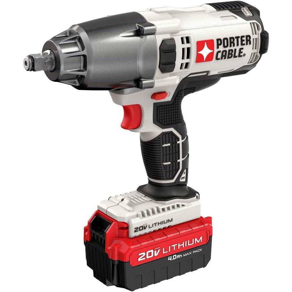 PORTER-CABLE 20V MAX Impact Wrench, 1/2-Inch (PCC740LA)(Impact Wrench Only)