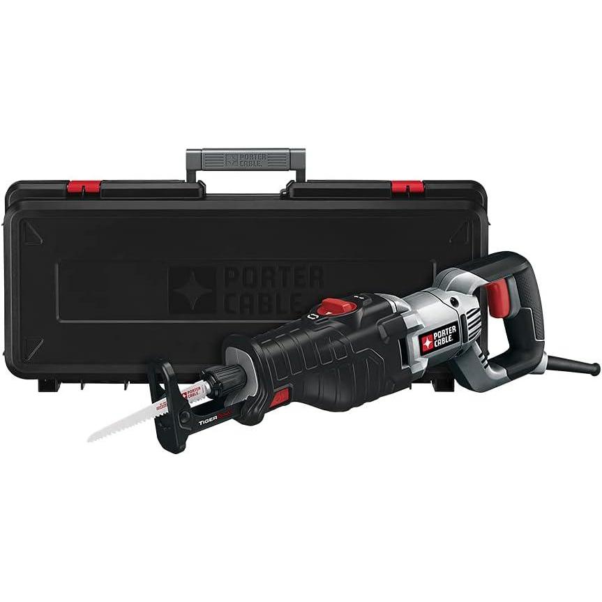 PORTER-CABLE Reciprocating Saw, 8.5-Amp, Variable Speed Trigger with Orbital Action, Corded (PC85TRSOK)