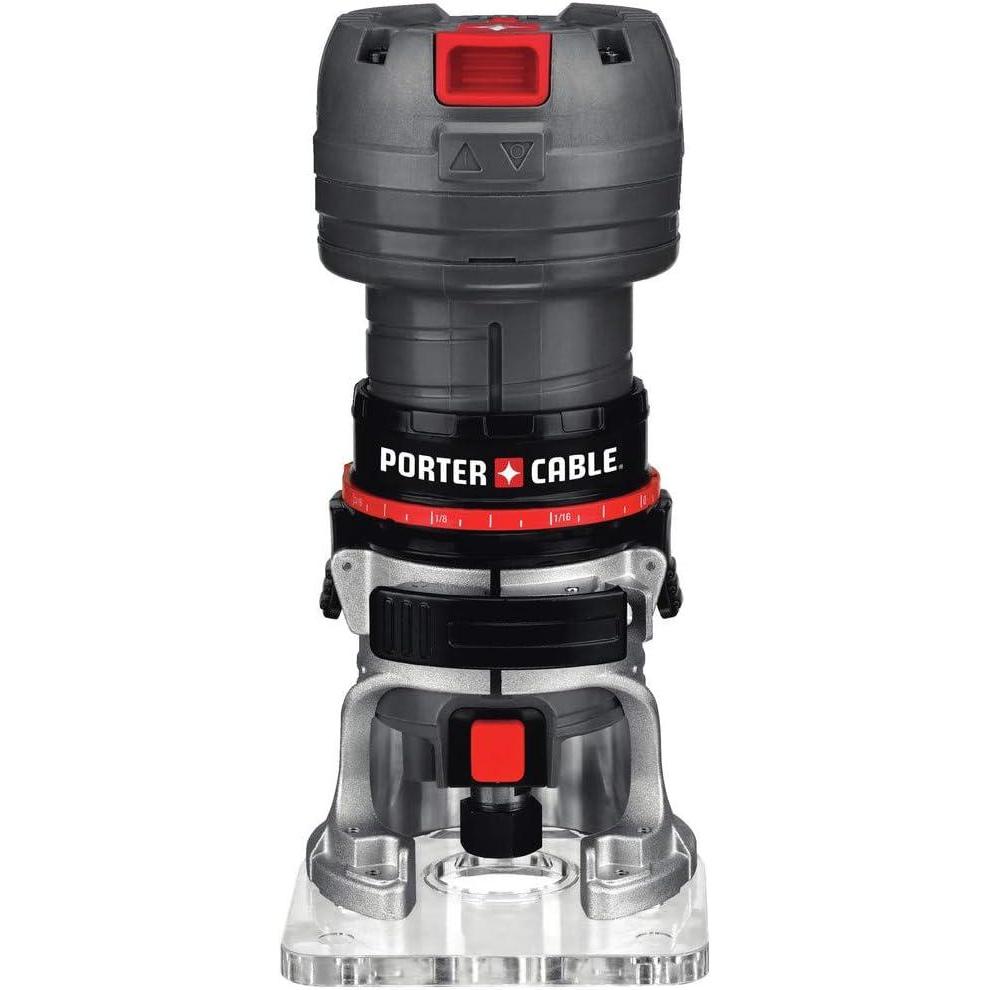 PORTER-CABLE Porter Cable Router, Variable Speed, 1/4-Inch Laminate Trimmer, 5.6-Amp (PCE6435)(Router)